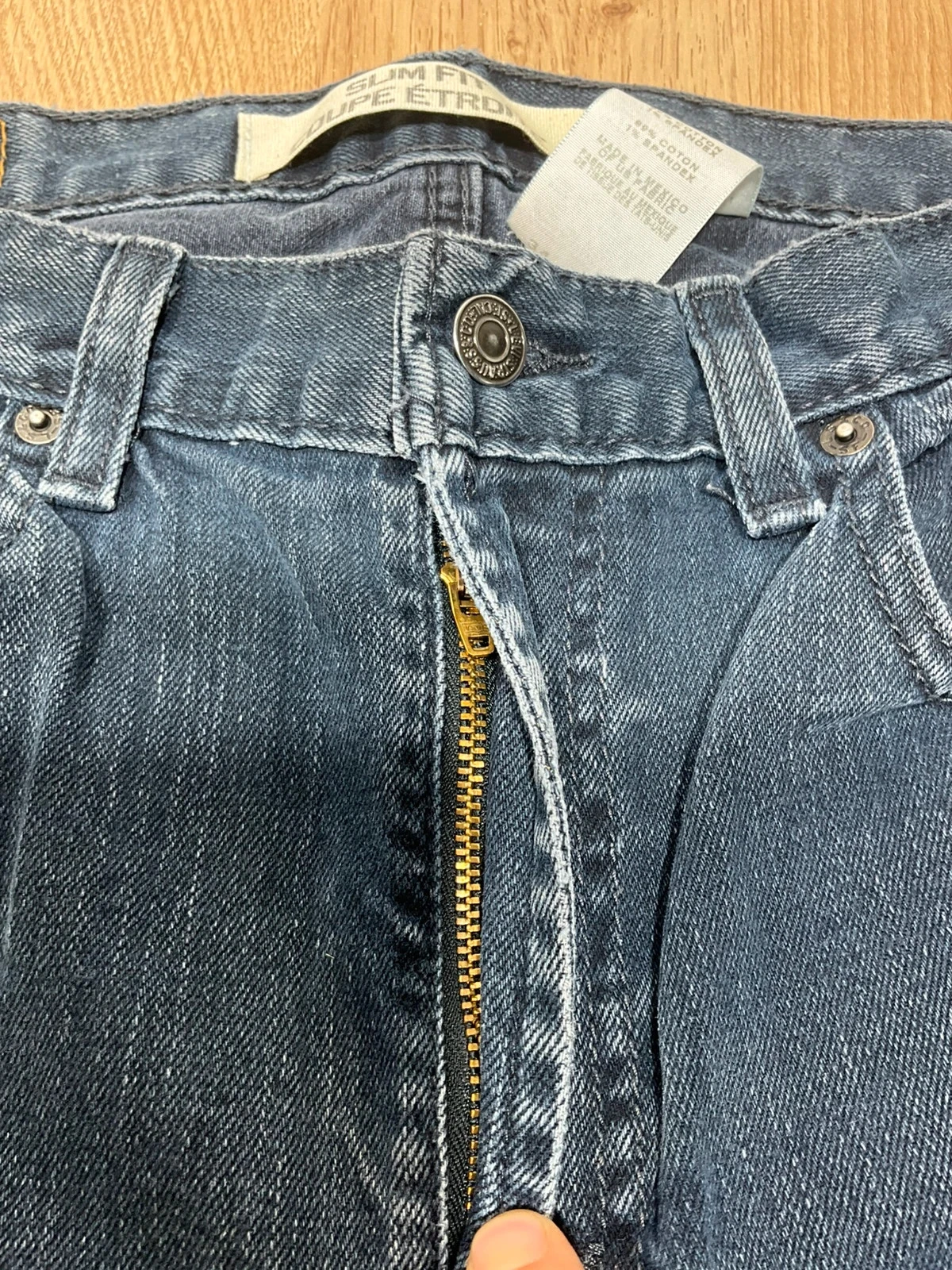 Jean Levi's Slim Fit W34 L34 Vintage Coton Noir DélavéLvh 061 – photo 5